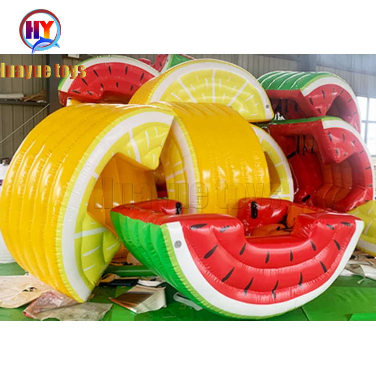 Wholesale Kids Playing Fun Toy Watermelon Inflatable Sport Games Viking Seesaw for Water Park