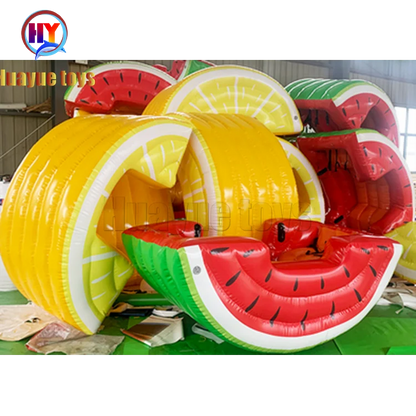 Wholesale Kids Playing Fun Toy Watermelon Inflatable Sport Games Viking Seesaw for Water Park