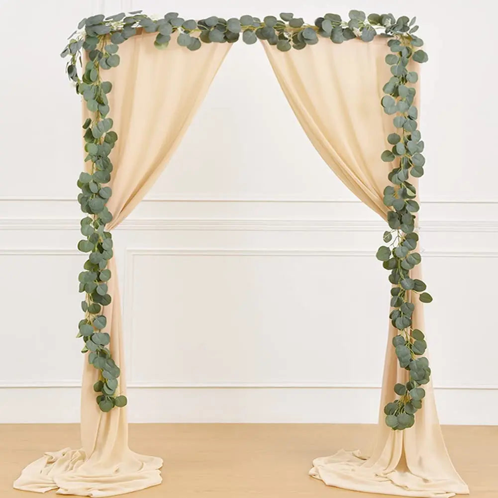 70X500cm Rust Chiffon Wedding Arch Draping Fabric Terracotta Solid Drapery Ceremony Reception Backdrop Curtain Party Swag Decor