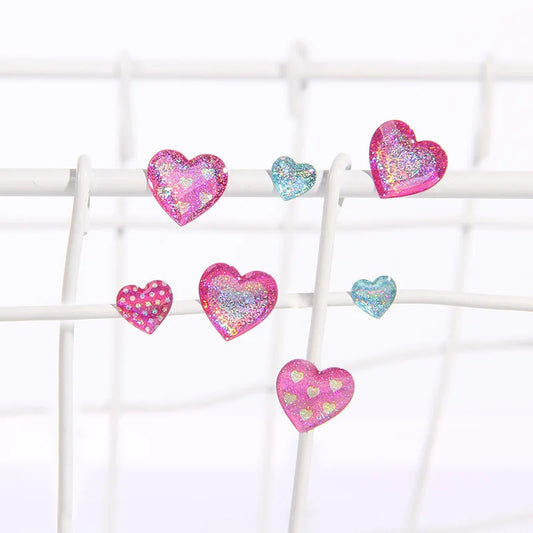 Glitter Magic Crystal Love Star Sticker 3D Shiny Gem Three-Dimensional Sticker Phone Notebook Diary DIY Gift Decoration For Girl