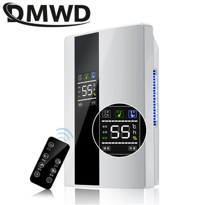 110V/220V Remote Electric Dehumidifier Air Cooling Dryer Purifier Desiccant Moisture Absorber Drying Machine External Water Pipe