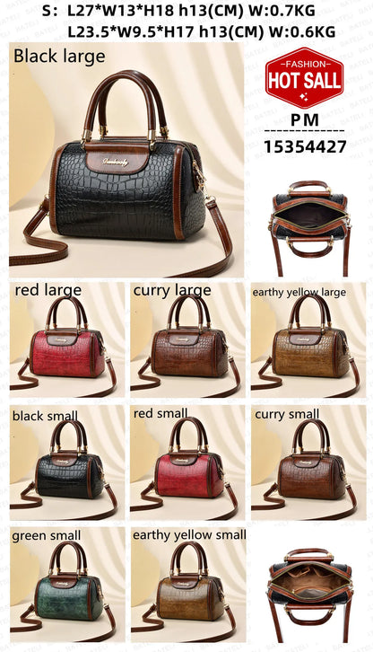 Luxury Hand Bags Ladies 2022 New Boston Women Bag Messenger Shoulders Bolsos De Mujer  Large Capacity Stone Wholesale Handbags