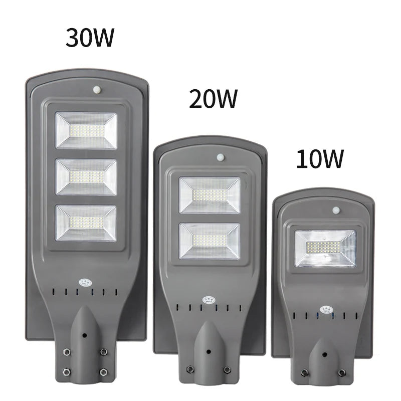 ABS material High Power Ip65 Waterproof 30w 60w 90w Integrated All In One Solar Led Street Light