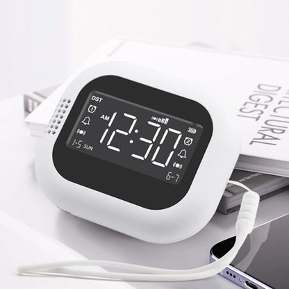 Modern LED Clock for Bedroom Analog/Digital Vibration Alarm with In/Out Wall Mount Electronic Movement