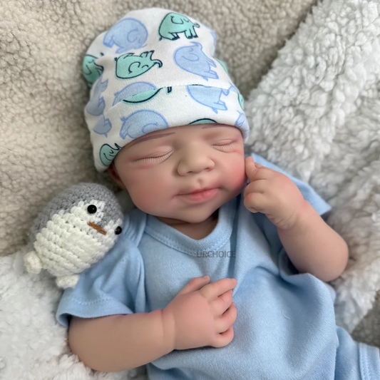 3D Modeling Support 19" Full Silicone Body Reborn Baby Lifelike Open Mouth Fashion Doll Toy for Collectors and Artists