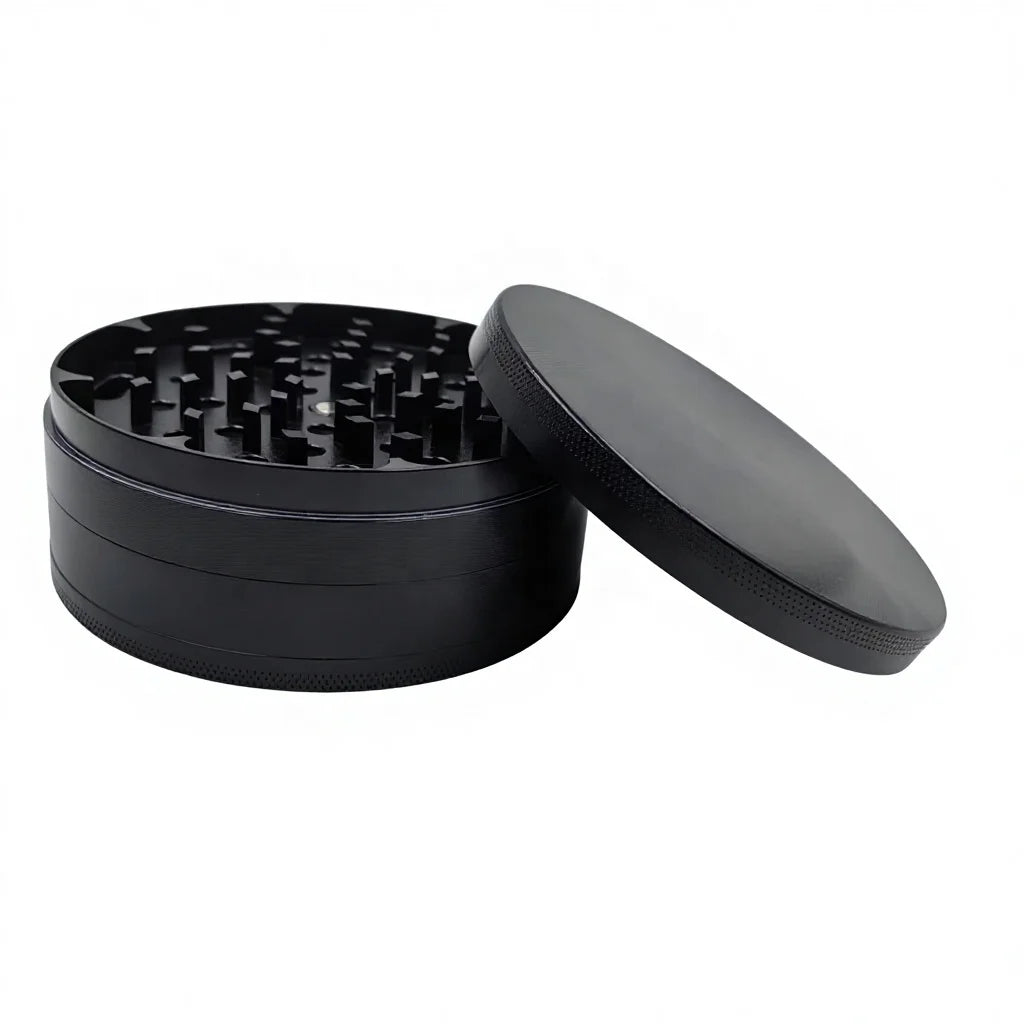 O1 100mm 4'' 4Inch Diameter Custom Logo 4 Parts Herb Grinder Zinc Alloy Tobacco Metal Grinder for Herb Wholesale