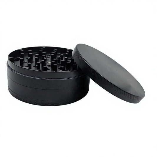 O1 100mm 4'' 4Inch Diameter Custom Logo 4 Parts Herb Grinder Zinc Alloy Tobacco Metal Grinder for Herb Wholesale