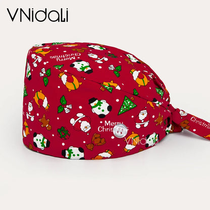 Solid color scrub cap with button pet grooming working Caps  surgical cap Lab work hat  womens Scrub hats nurse accessories