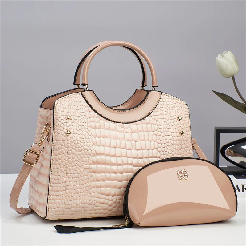 Bags Women Handbags Ladies Trendy Products Pu Leather Handbag Set for Lady Tote Bag