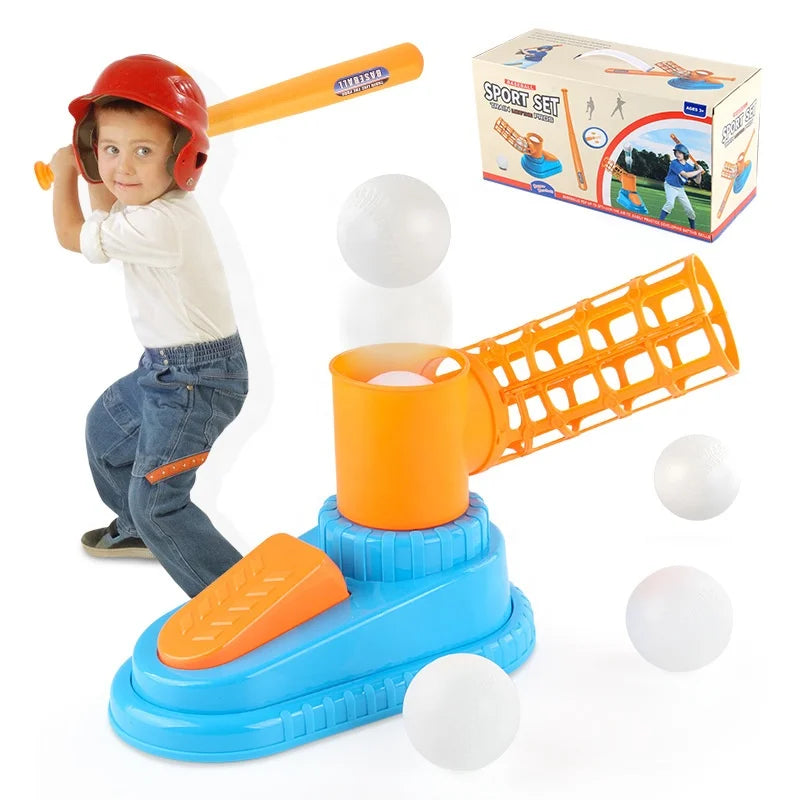 Outdoor Sports Toy Set for Kids POP-up Plastic Ball Baseball Structure for Garden Play