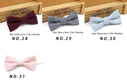 Children Wool Bow Tie Baby Boys Butterfly Skinny Bowtie Single Layer Child Bowties Gravatas Borboleta Collar Kids Ties