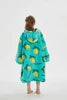 China Factory Oversized Winter Kids Wearable Hoodie Blanket Winter Custom Sherpa Hooded Blanket Kids Wearable Christmas Blanket