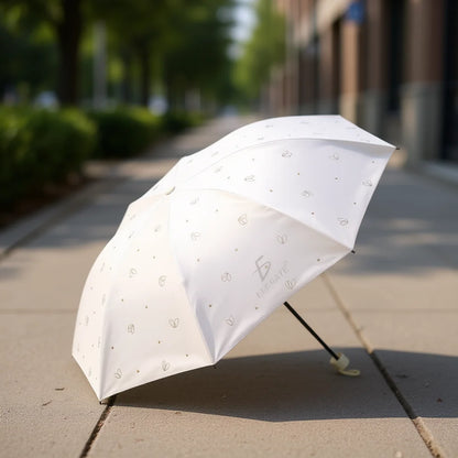 Elegate Folding Umbrella 97cm Nylon Manual Open Anti UV Minimalist Design For Travel Sunny And Rainy Use