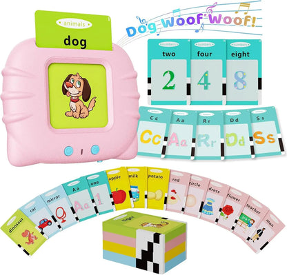 Kids Learning Flashcard Reader Speech Therapy Machine Toy Sight Words Children Educational Cognitive Cards Talking Flash Card