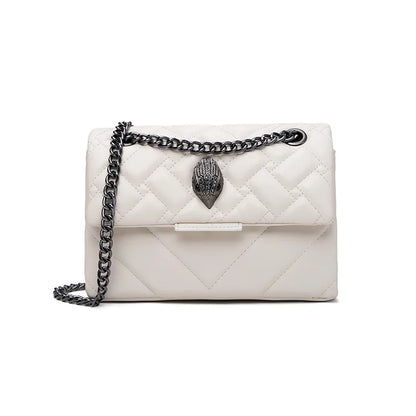 Foreign Trade Cross-Border E-Commerce Women's Chain Crossbody Shoulder Bag Flap Closure PU European Retro Style Small Handbag