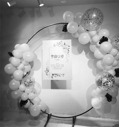 Party Wedding Decoration Backdrop Baby Shower Metal Grid Mesh Backdrop Flower Balloon Stand Circle Arch for Sale