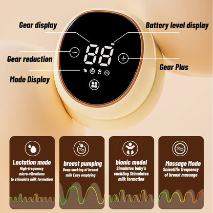 Factory New Model  Simple Operation Double Wearable Rechargeable Breast Pump Essential for Travel Portable Breast Pump Wearable