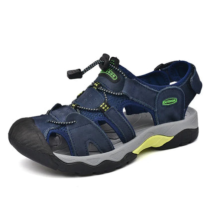 Y 38-48 Plus Size Summer Men's Sandals Outdoor River Tracing Casual Beach Shoes for Men