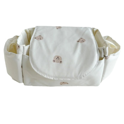 Universal Mommy Diaper Bag with Non-Slip Stroller Storage Box and Cup Holder Baby Stroller Storage Bag