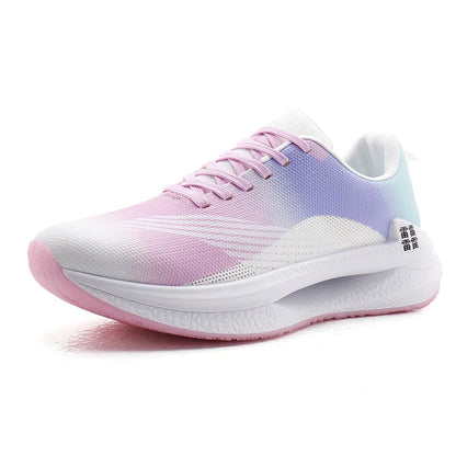 Brand Logo Custom Men Fashion Casual Sports Sneakers Mesh Breathable Lightweight Running Jogging Marathon Shoes for Women
