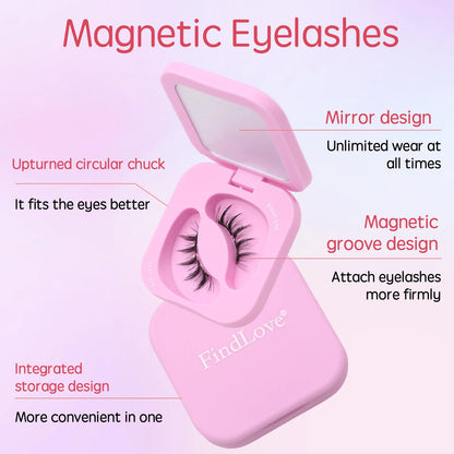 Magnetic Lashes Set Complete Natural Look Hypoallergenic Reusable Magnetic Eyeliner
