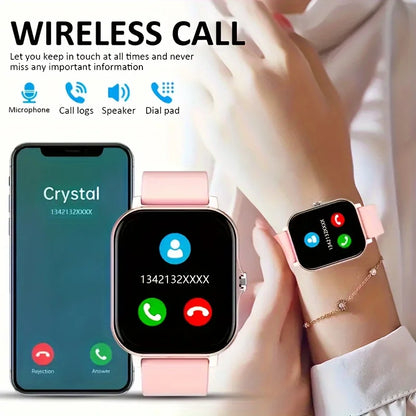 New Fashionable Smartwatch, Compatible with IPhone/Android Phones, Information Phone Reminders, Built-in Microphone for High