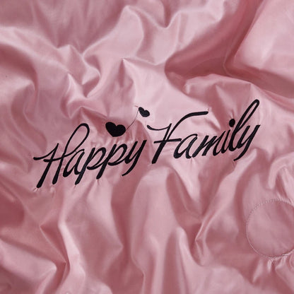 2025 Spring New Washed Silk 4PCS Bed Sheet Pink Plain Duvet Cover  with Floral Solid Cartoon Quilt Set