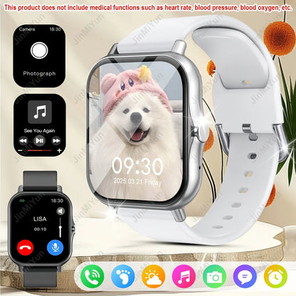 1. 83" Full Touch Screen Smartwatch with Wireless Calls/Messaging, Multiple Sports Modes, Remote Camera Control, Music Playback