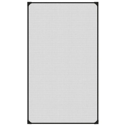 W2B VidaXL Modern Anthracite Fiberglass Insect Screen 31.5x55.1 in Anti-Mosquitoes Netting Pet Polyester PP Aluminum Material