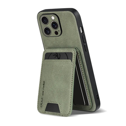 Business Fashion Anti-Fall TPU Material for 16Pro Max Case with Card Bag & Phone Grip 5 Colors Fy Brand