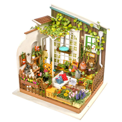 Robotime Rolife 3D Wooden Puzzles DG108 Miller's Flower Tiny DIY Miniature House USA Drop Shipping