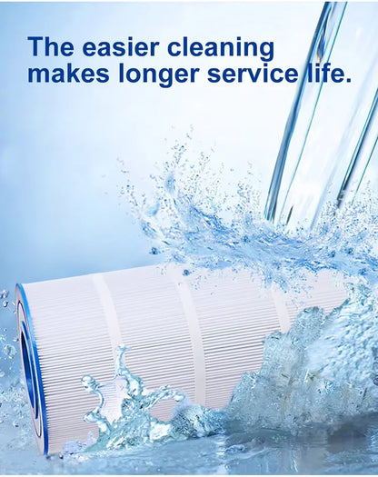 10*2.5'' Folded Filter Element Air Inflatable Tub Filter Cartridge Water Chiller Filter for Ice Bathtub Bathroom Accessories