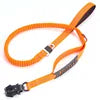 2in1 Car Leash for Medium Large Dogs Reflective Khaki Tactical Design Explosion Proof Frog Buckle Customizable Nylon Pet