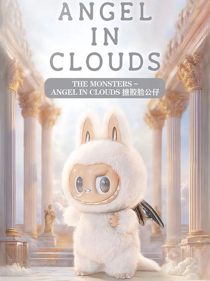 Original Authentic Pop Mart the Monsters Lovely ZIMOMO ANGEL in CLOUDS Vinyl Face Doll 58cm Set Stuffed Figure Plush Toy