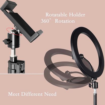 16/26/33cm LED Selfie Ring Light with Phone Stand Dimmable led Fill Lamp Photography Ringlight for Tiktok Video Live Fill Lamps