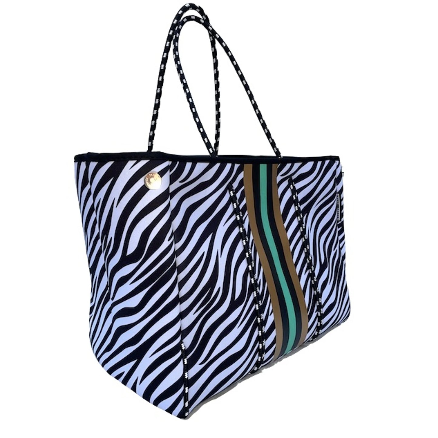 TD Lolly Luella on the Go Travel Bags Neoprene Tote with Removable Small Zippered Pouch