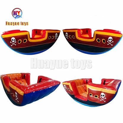 Wholesale Kids Playing Fun Toy Watermelon Inflatable Sport Games Viking Seesaw for Water Park