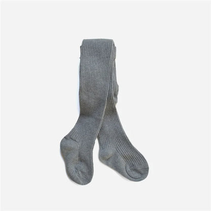 Children Tights For Girls Cotton Knitted Kid's Girls Pantyhose Solid Soft Baby Leggings White Black Tight Spring Autumn 1-9Years