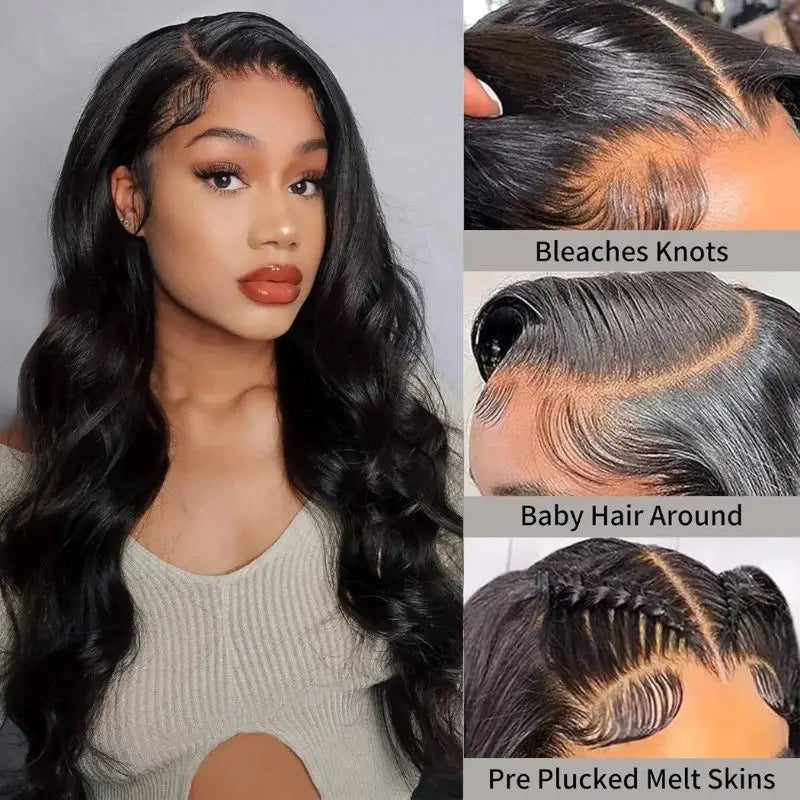 Raw Cambodian Hair Natural Human Hair Wig 13X4 Hd Lace Front Wigs 10A Grade Luxury Body Wave Wig for Black Women