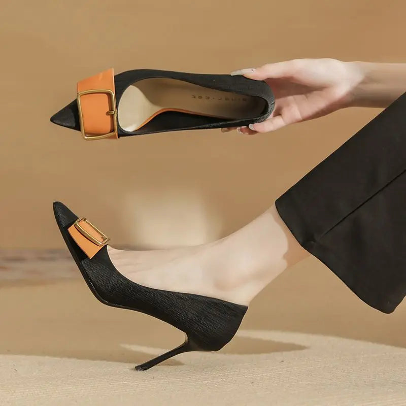 New Color 8CM Talon Haut 2024 Luxury Job Shoe Pump Designer Shoes Women Heels