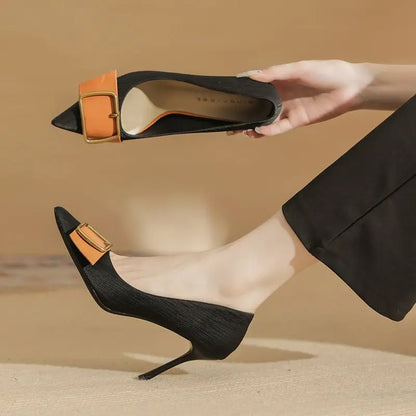 New Color 8CM Talon Haut 2024 Luxury Job Shoe Pump Designer Shoes Women Heels