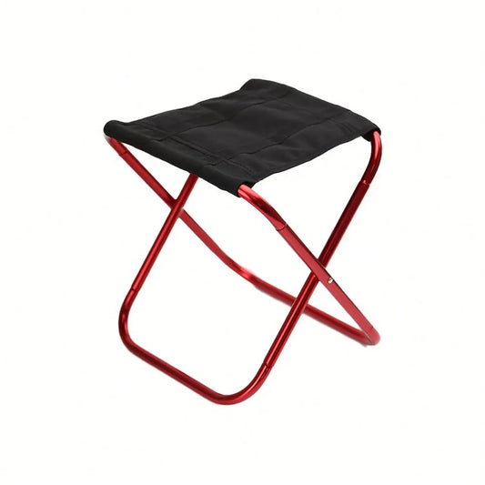 Portable Outdoor Camping Aluminium Alloy Folding Stool 220lbs Load Bearing for Fishing Barbecue & Garden Use