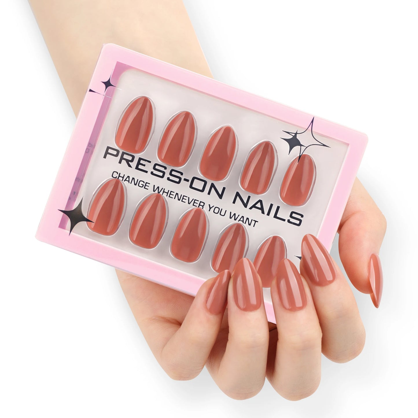 Solid Color press on nails wholesale short fake nails high quality false nails acrylic pmma  custom label Drop Shipping