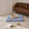 Orthopedic Support Dog Bed with Memory Foam Waterproof Reversible Luxury Velvet Pet Bed for Large Medium Dogs