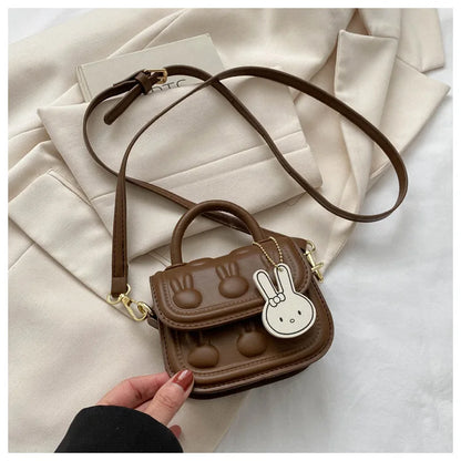2025 Cute Fashion Cartoon PU Leather Mini Kid Purse Luxury Wallet Shoulder Bag for Girls Waterproof Portable