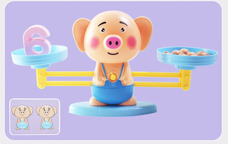 New Montessori Math Toy Monkey Digital Maths Balance Scale Toy Educational Balancing Scale Number Board Game Kids Learning Toys