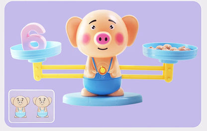 New Montessori Math Toy Monkey Digital Maths Balance Scale Toy Educational Balancing Scale Number Board Game Kids Learning Toys