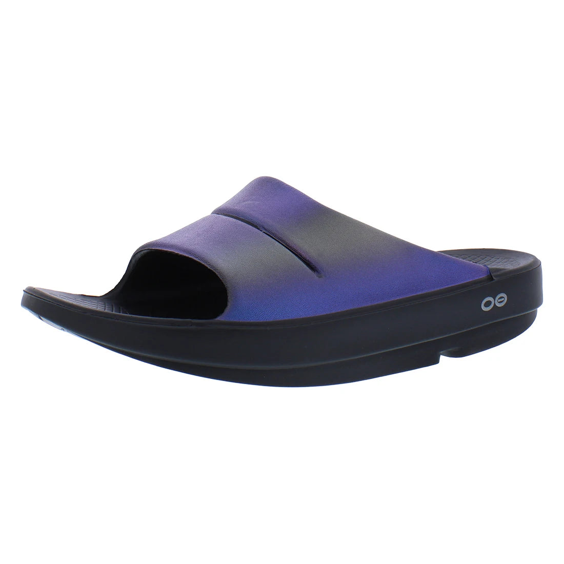 OOFOS OOahh Luxe Slide Womens Shoes Color: Midnight Spectre | 100% Authentic