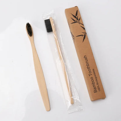 Eco-friendly Travel Hotel Soft Bristle Bamboo Toothbrush With Cheap Price