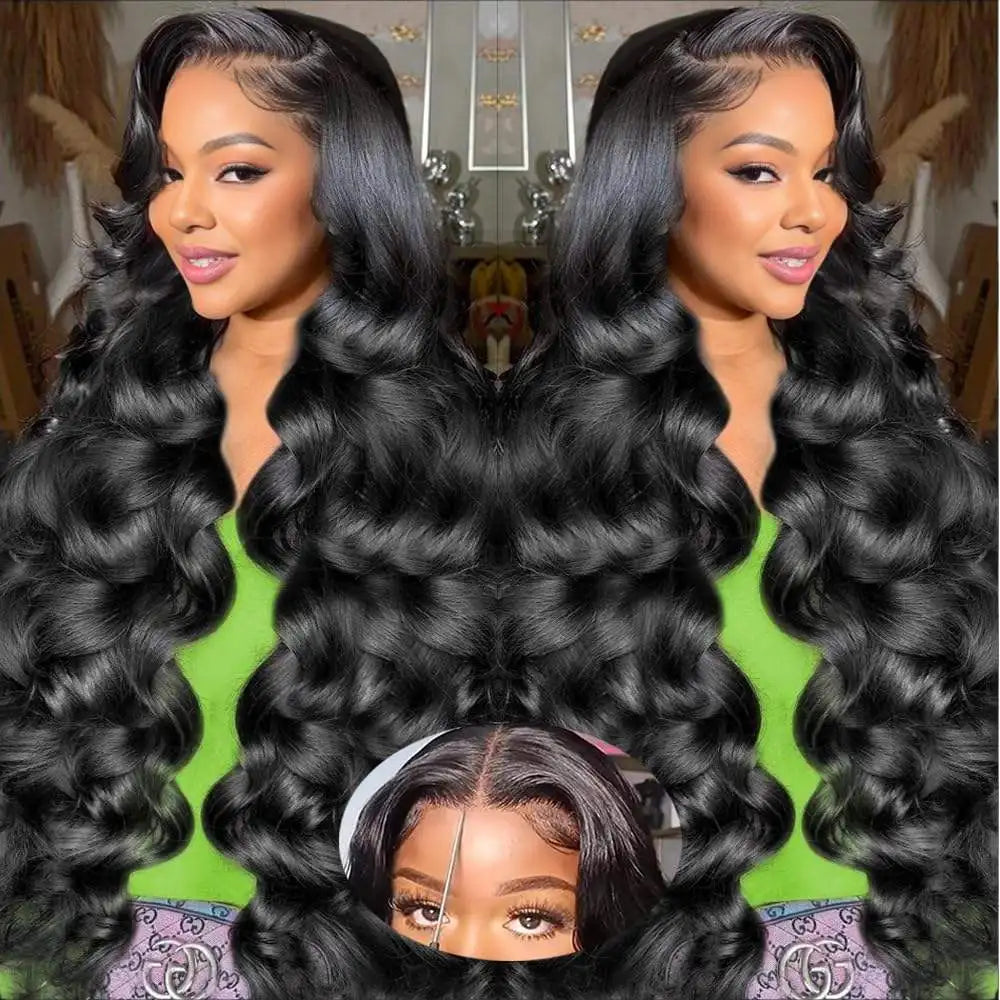 13x6 Transparent Loose Wave Brazilian Indian Virgin Human Hair Wig Lace Front Glueless Natural Wholesale Vendor for Black Women